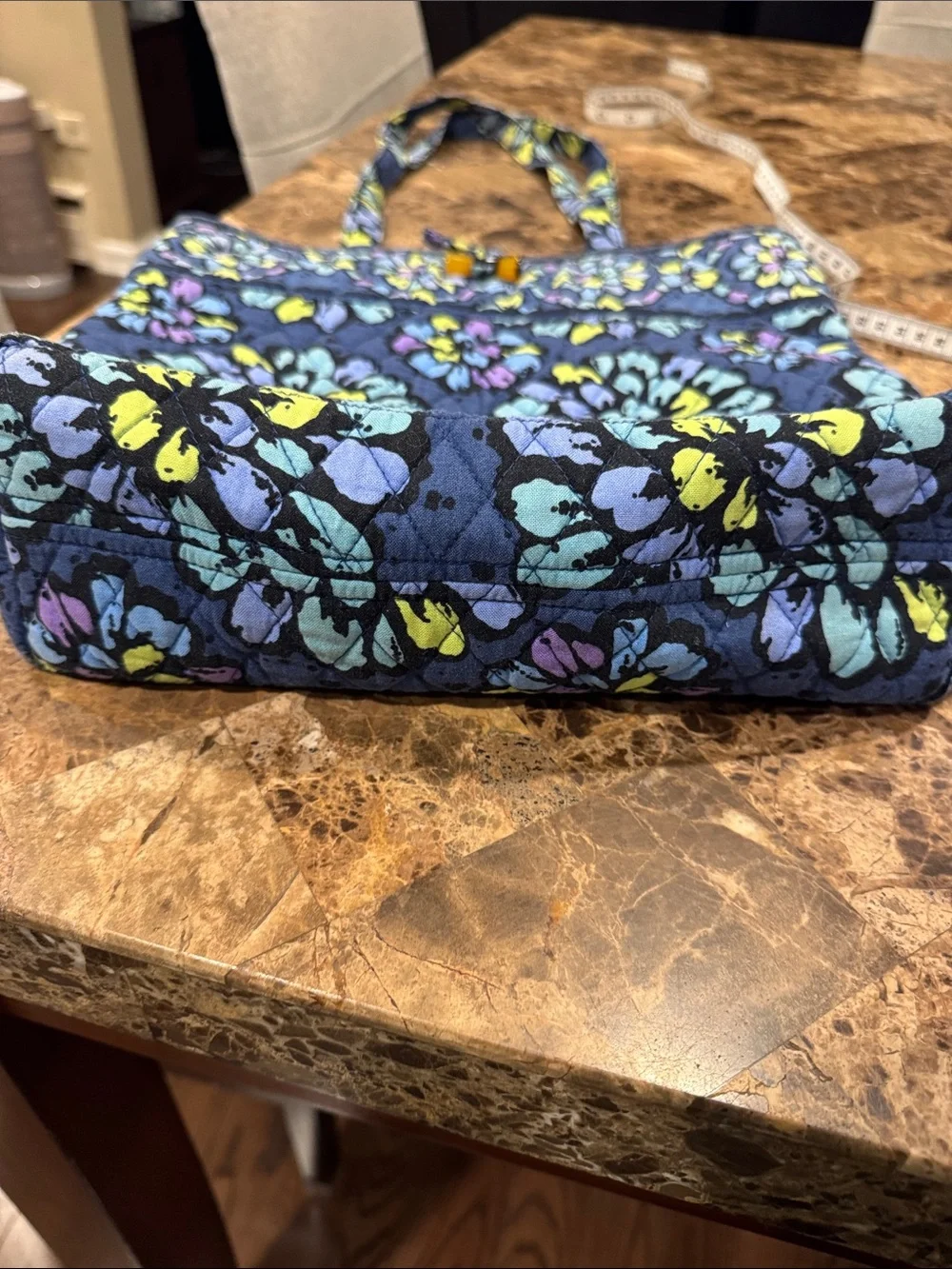Vera Bradley Indigo Pop Blue Flower (retired) Tote Bag